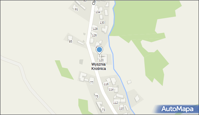 Krośnica, o. Leona, 122, mapa Krośnica