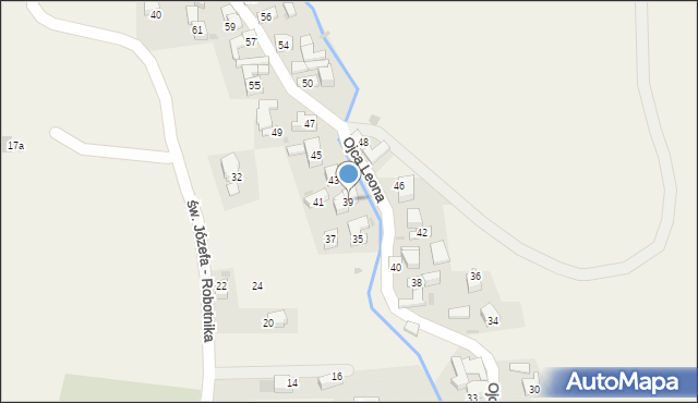 Krośnica, o. Leona, 39, mapa Krośnica