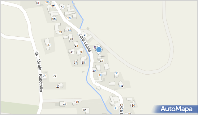 Krośnica, o. Leona, 44, mapa Krośnica