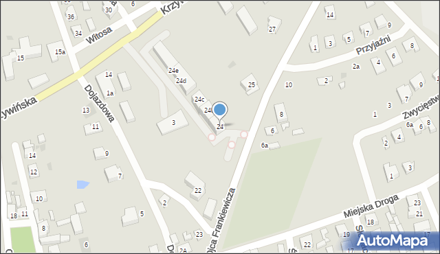 Osieczna, o. Edwarda Frankiewicza, 24, mapa Osieczna