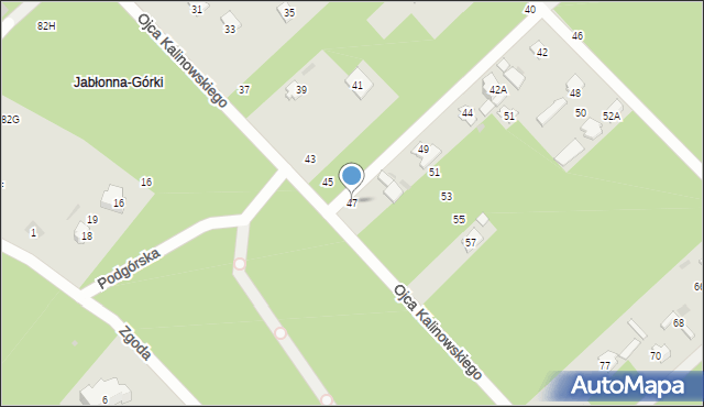 Otwock, o. Rafała Kalinowskiego, 47, mapa Otwock