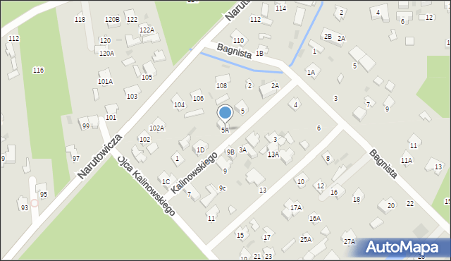 Otwock, o. Rafała Kalinowskiego, 5A, mapa Otwock