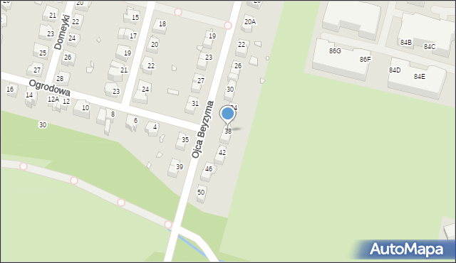 Wrocław, o. Beyzyma, 38, mapa Wrocławia