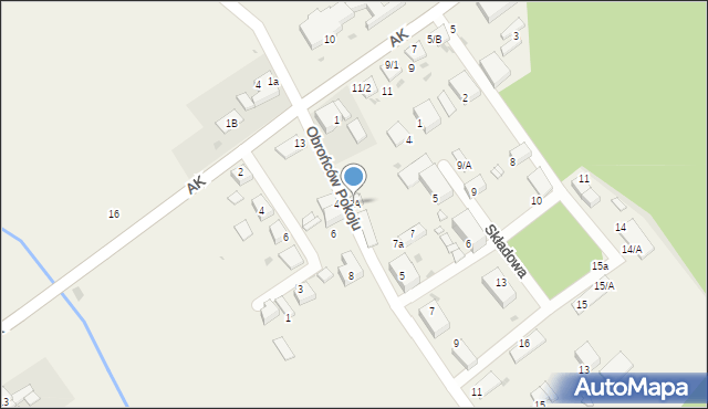 Boruszowice, Obrońców Pokoju, 3A, mapa Boruszowice