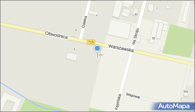 Brwinów, Obwodnica, 1, mapa Brwinów