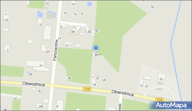 Brwinów, Obwodnica, 30, mapa Brwinów