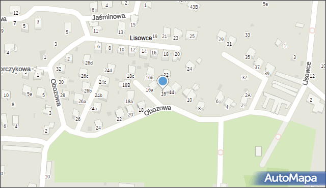 Brzeszcze, Obozowa, 16, mapa Brzeszcze