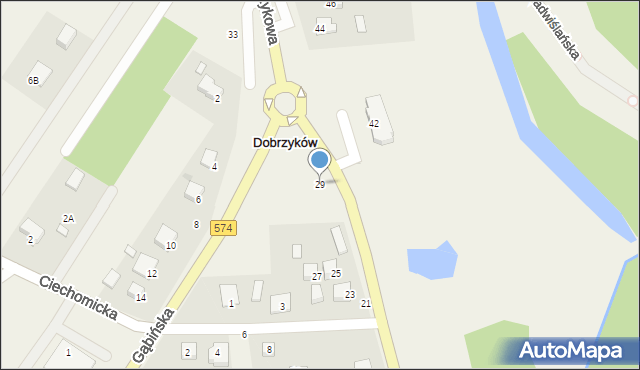 Dobrzyków, Obrońców Dobrzykowa, 29, mapa Dobrzyków