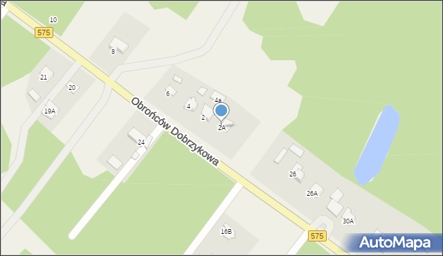 Dobrzyków, Obrońców Dobrzykowa, 2A, mapa Dobrzyków