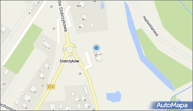 Dobrzyków, Obrońców Dobrzykowa, 42, mapa Dobrzyków