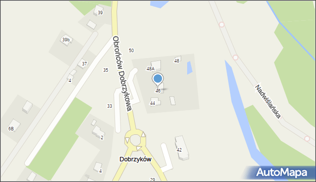 Dobrzyków, Obrońców Dobrzykowa, 46, mapa Dobrzyków