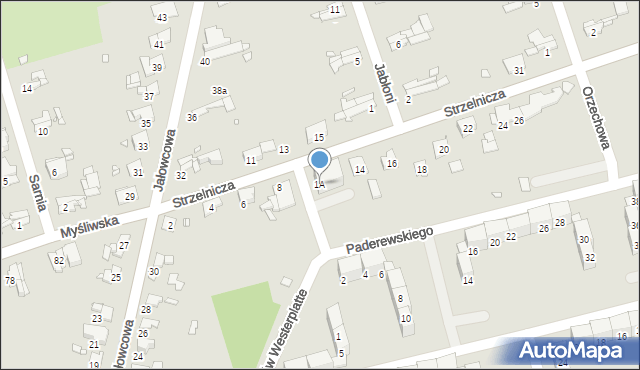 Gliwice, Obrońców Westerplatte, 1A, mapa Gliwic