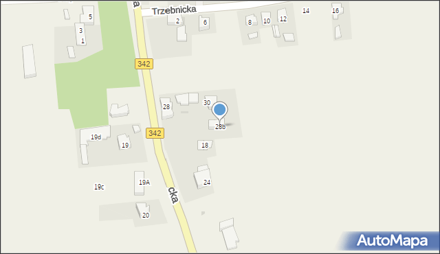 Golędzinów, Obornicka, 28b, mapa Golędzinów