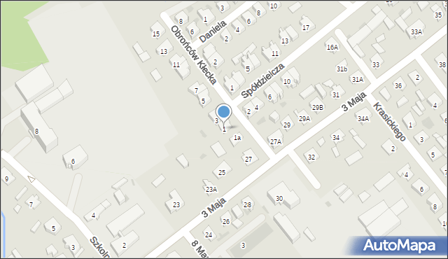 Janowiec Wielkopolski, Obrońców Kłecka, 1, mapa Janowiec Wielkopolski