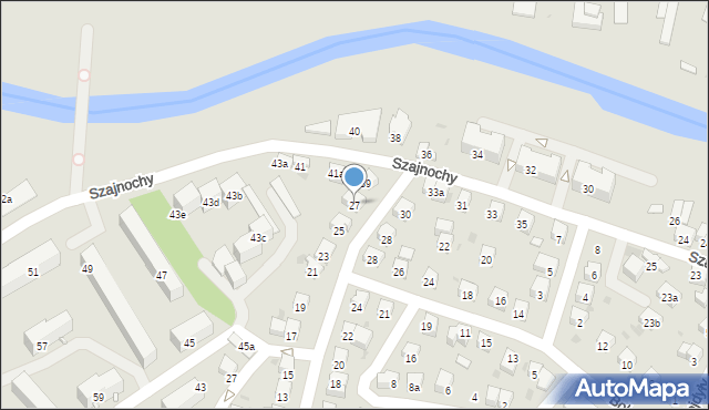 Jasło, Obrońców Westerplatte, 27, mapa Jasła
