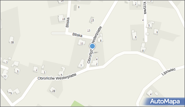 Jawiszowice, Obrońców Westerplatte, 6, mapa Jawiszowice