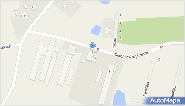 Koleczkowo, Obrońców Wybrzeża, 6, mapa Koleczkowo