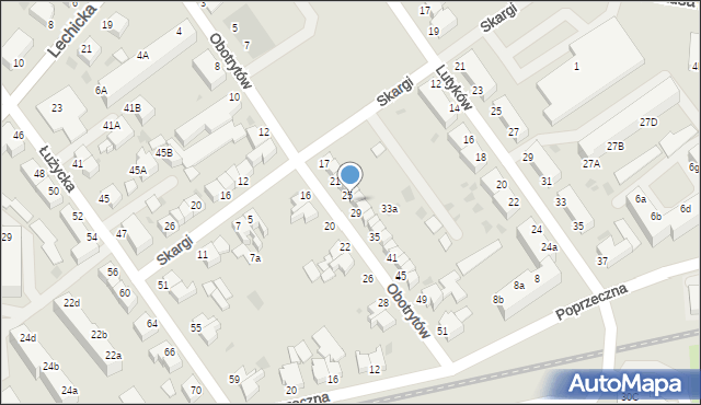 Koszalin, Obotrytów, 27, mapa Koszalina