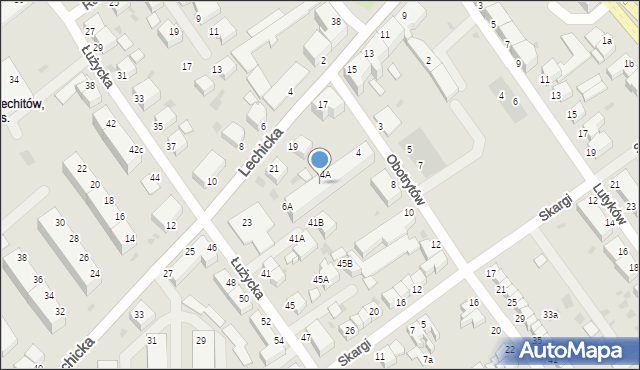 Koszalin, Obotrytów, 6, mapa Koszalina