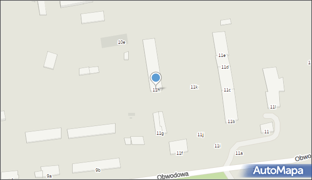 Kraśnik, Obwodowa, 11h, mapa Kraśnik