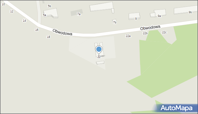 Kraśnik, Obwodowa, 22, mapa Kraśnik