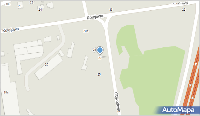 Kraśnik, Obwodowa, 27, mapa Kraśnik