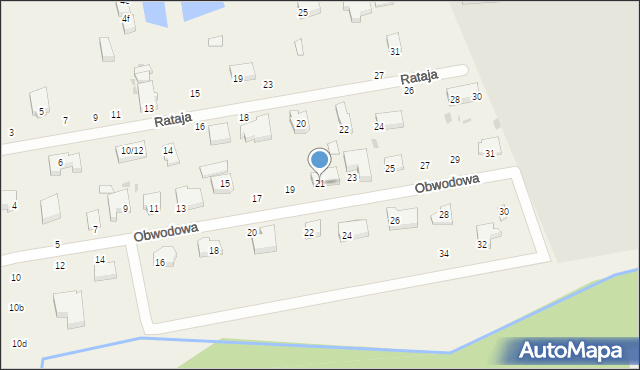 Ksawerów, Obwodowa, 21, mapa Ksawerów