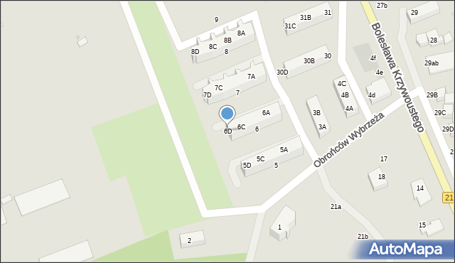 Lębork, Obrońców Wybrzeża, 6D, mapa Lębork