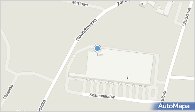 Legnica, Objazdowa, 40, mapa Legnicy