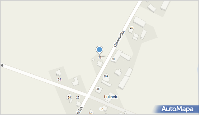 Lulinek, Obornicka, 31, mapa Lulinek