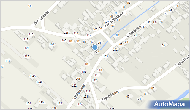 Nowa Biała, Obłazowa, 94, mapa Nowa Biała