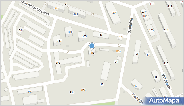 Nowy Dwór Mazowiecki, Obrońców Modlina, 384, mapa Nowy Dwór Mazowiecki