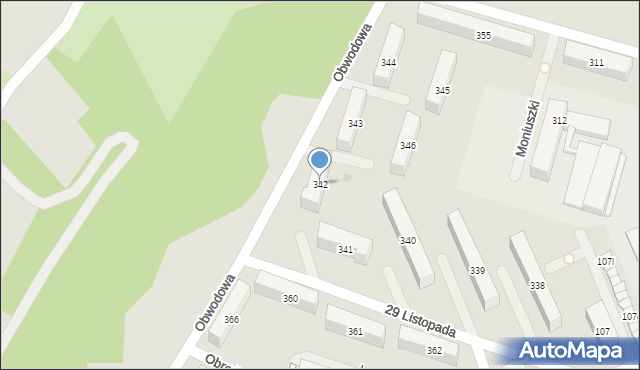 Nowy Dwór Mazowiecki, Obwodowa, 342, mapa Nowy Dwór Mazowiecki