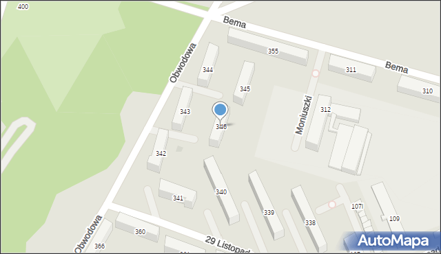 Nowy Dwór Mazowiecki, Obwodowa, 346, mapa Nowy Dwór Mazowiecki