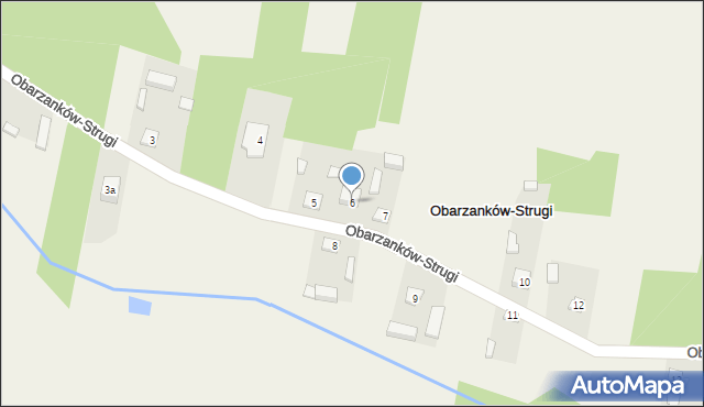 Obarzanków-Strugi, Obarzanków-Strugi, 6, mapa Obarzanków-Strugi