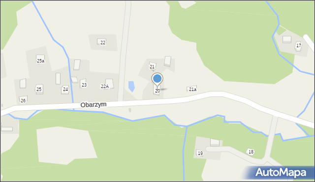 Obarzym, Obarzym, 20, mapa Obarzym