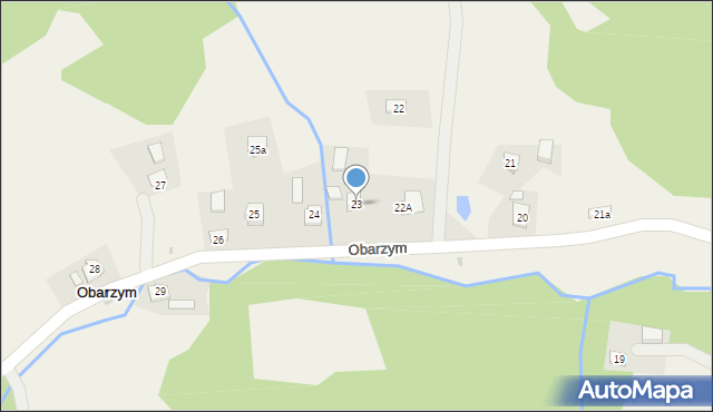 Obarzym, Obarzym, 23, mapa Obarzym