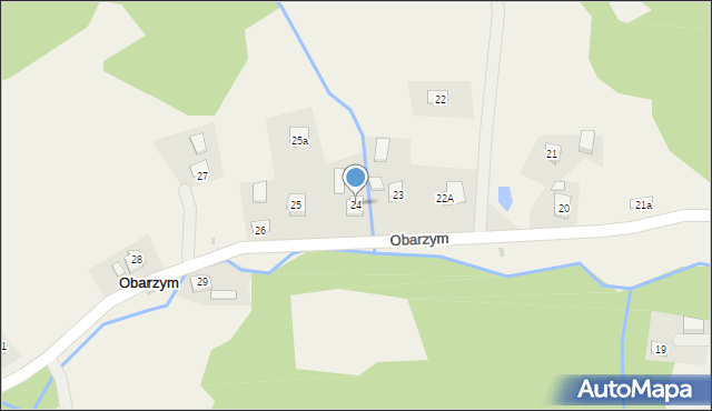 Obarzym, Obarzym, 24, mapa Obarzym