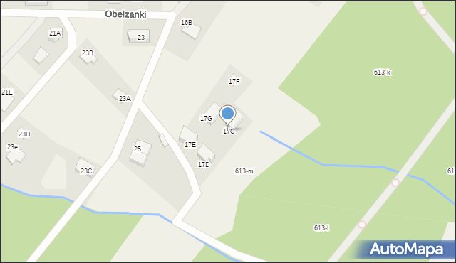 Obelzanki, Obelzanki, 17C, mapa Obelzanki