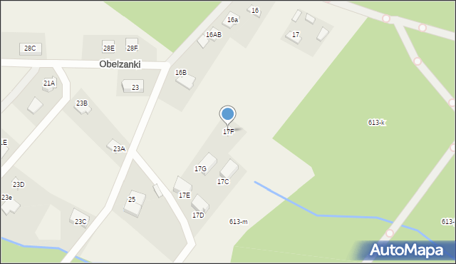 Obelzanki, Obelzanki, 17F, mapa Obelzanki