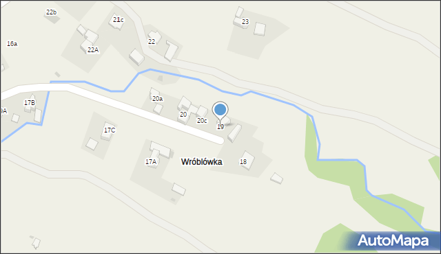 Obidowa, Obidowa, 19, mapa Obidowa