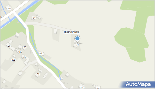 Obidowa, Obidowa, 33, mapa Obidowa