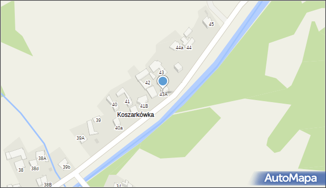 Obidowa, Obidowa, 43A, mapa Obidowa