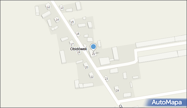 Obidówek, Obidówek, 21, mapa Obidówek