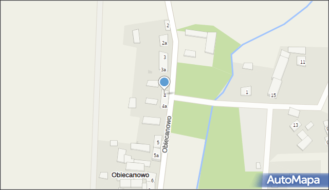 Obiecanowo, Obiecanowo, 4, mapa Obiecanowo