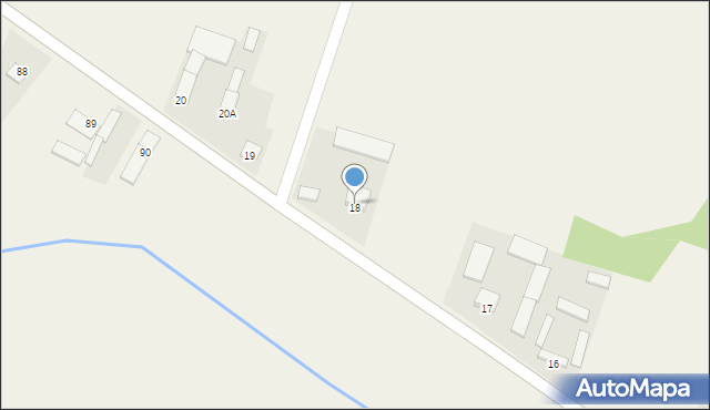 Obiechów, Obiechów, 18a, mapa Obiechów