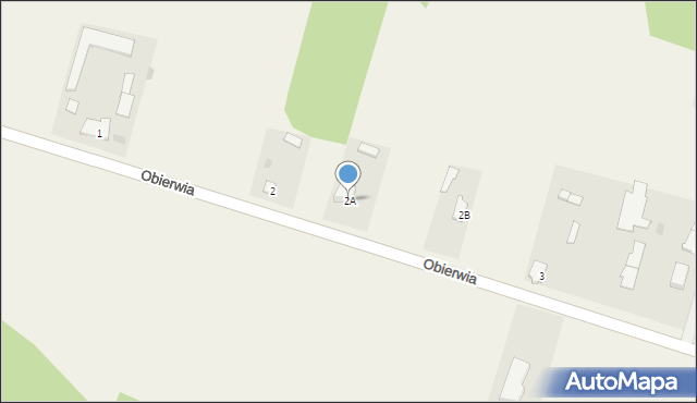 Obierwia, Obierwia, 2A, mapa Obierwia