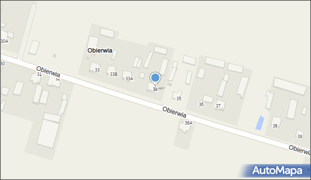 Obierwia, Obierwia, 34, mapa Obierwia