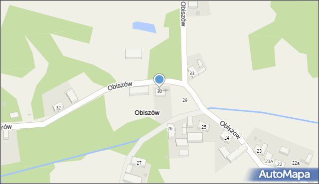 Obiszów, Obiszów, 30, mapa Obiszów