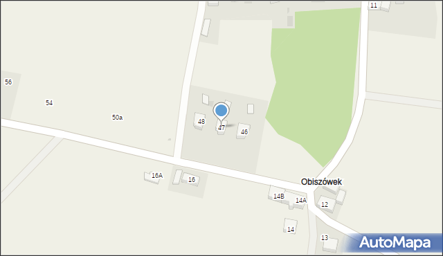 Obiszów, Obiszów, 47, mapa Obiszów